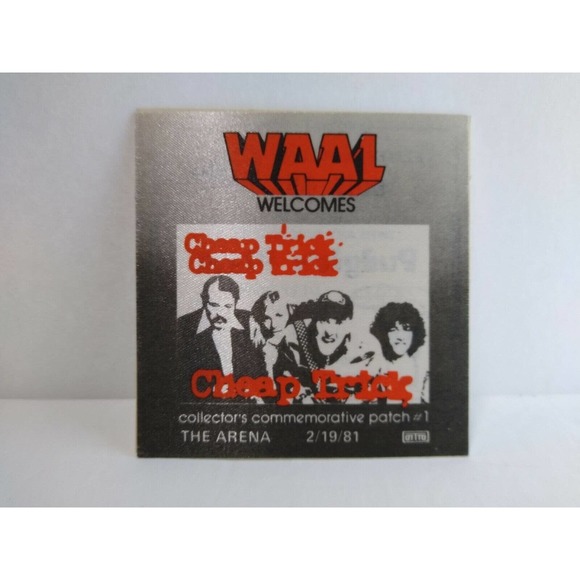 Cheap Trick 1981 Vintage Backstage Pass Original New Wave Rock Music Patch - Picture 4 of 4